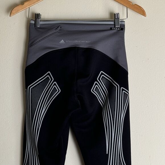 Adidas by Stella McCartney Truepace Cold.Rdy Tights Sz Small Black Athletic - Picture 13 of 16